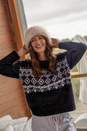 Panorama Knit – Drksapphir