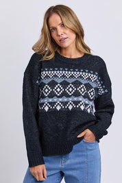 Panorama Knit – Drksapphir