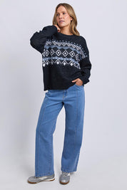 Panorama Knit – Drksapphir
