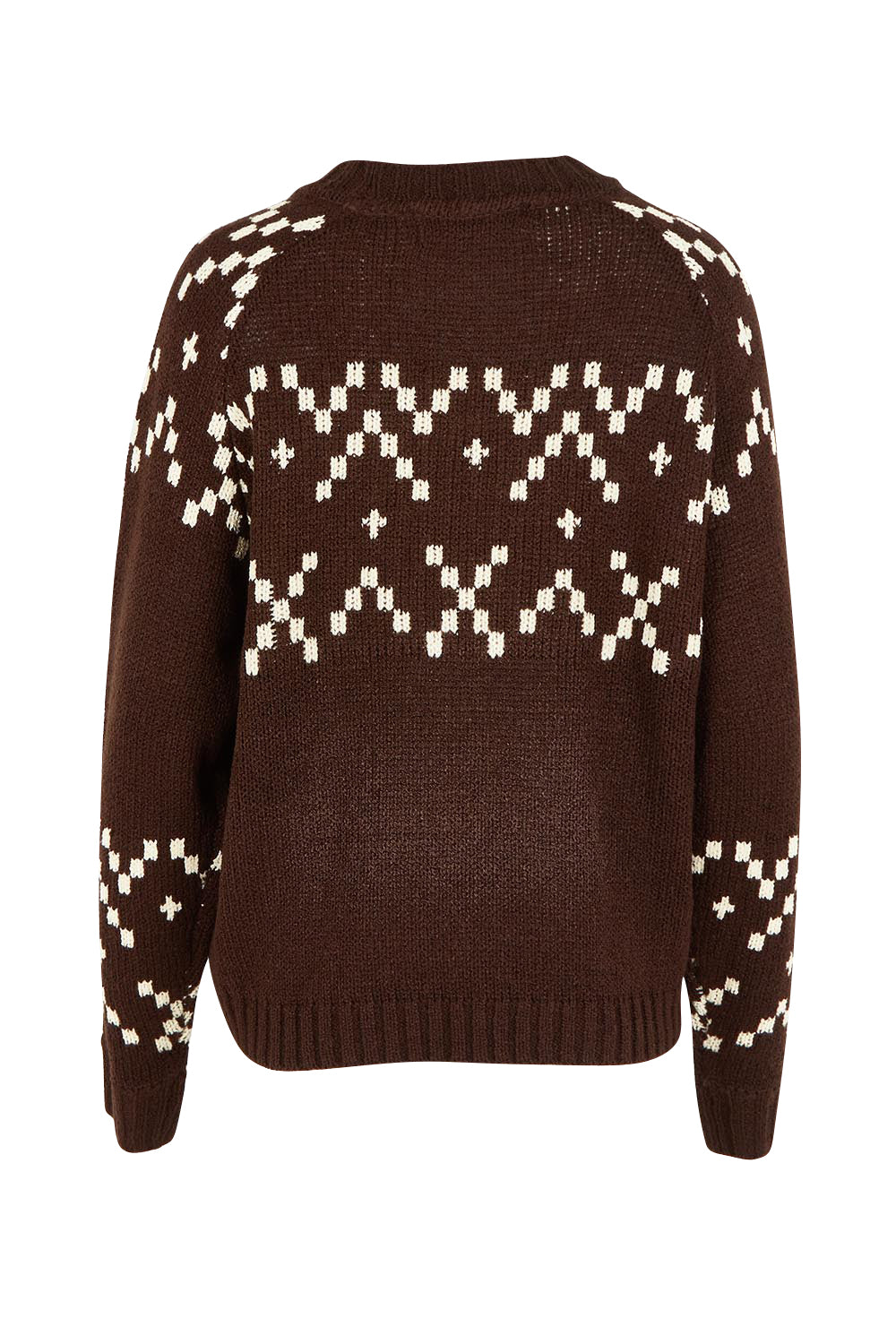 Polar Wool Blend Knit Crew – Coffee