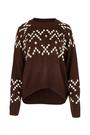Polar Wool Blend Knit Crew – Coffee