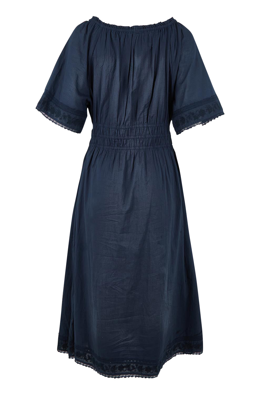 Product shot of the Juna Dress – Dsapphire in colour Dsapphire, from the back