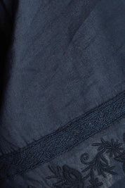 Product shot of the Juna Dress – Dsapphire in colour Dsapphire, showing detail