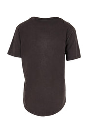 Product shot of the Voyage Tee – Wshedblack in colour Wshedblack, from the back