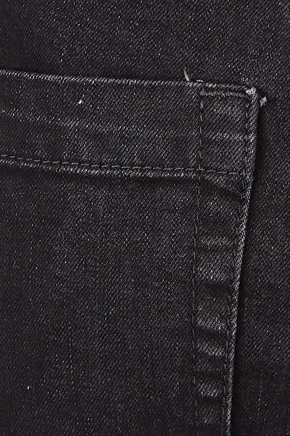 Product shot of the Barkley Straght Leg in colour Black (Black), detail