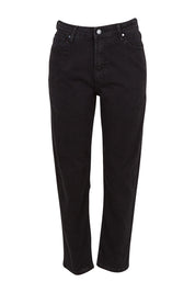 Product shot of the Barkley Straght Leg in colour Black (Black), from the front