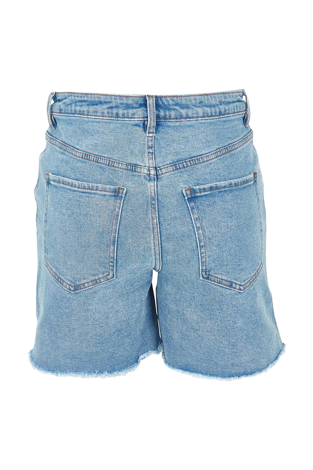 Product shot of the Elements Millie Short in colour Vintageblu (Blue), from the back