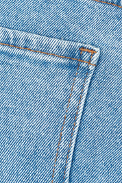 Product shot of the Elements Millie Short in colour Vintageblu (Blue), detail