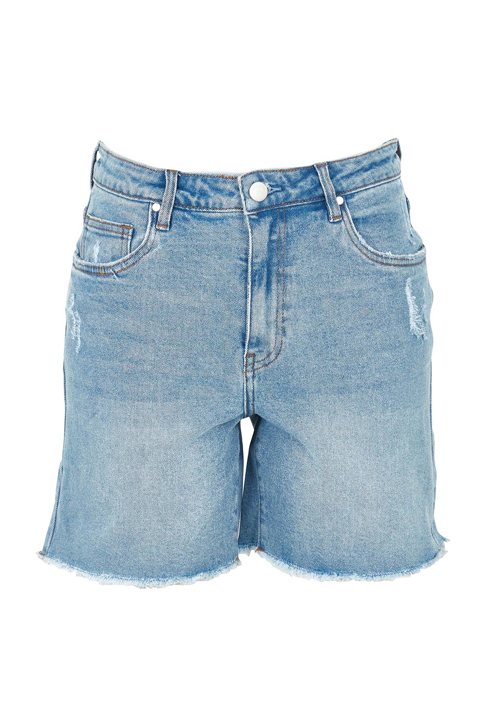 Product shot of the Elements Millie Short in colour Vintageblu (Blue), from the front