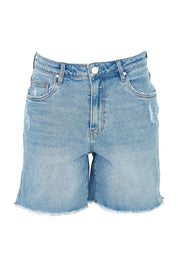Product shot of the Elements Millie Short in colour Vintageblu (Blue), from the front