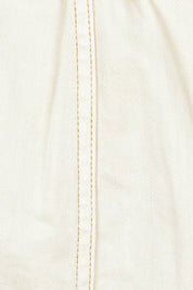 Product shot of the Elements Amanda Skirt in colour Ecru (White), detail