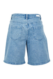 Product shot of the Elements Harley Short in colour Lightblue (Blue), from the back
