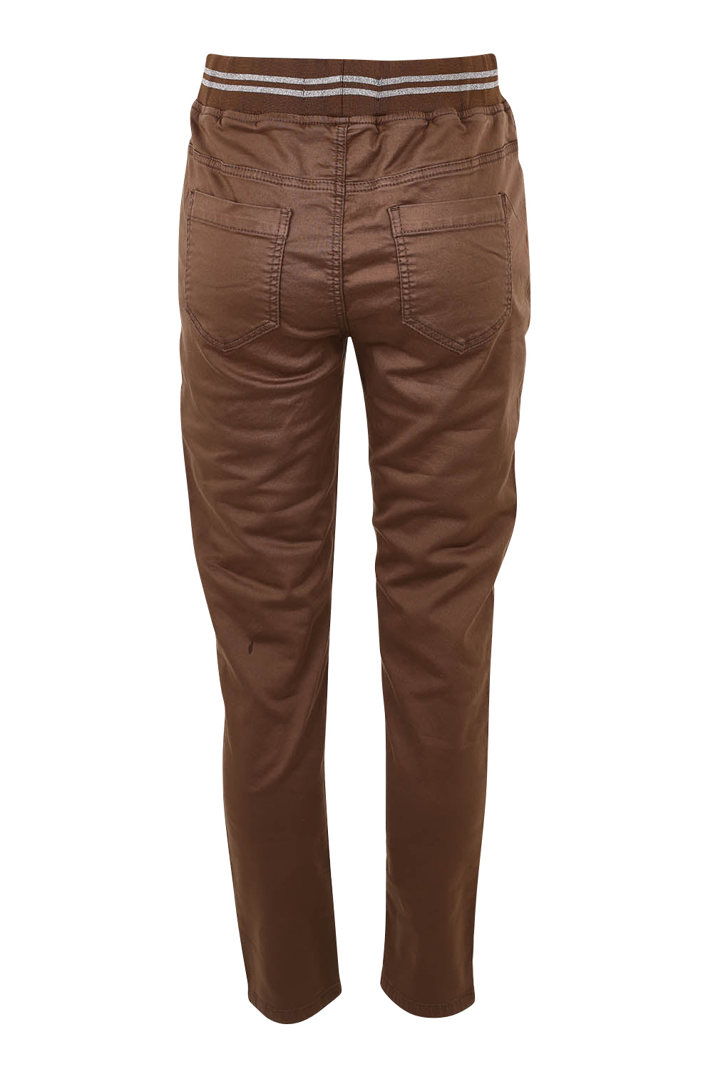 Product shot of the Elements Sylvia Cotton Blend Jogger in colour Chocolate, from the back