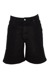 Product shot of the Elements Harley Denim Short in colour Black (Blue), from the front