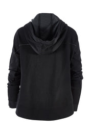 Product shot of the Elements Jasmine Hoodie in colour Black (Black), from the back
