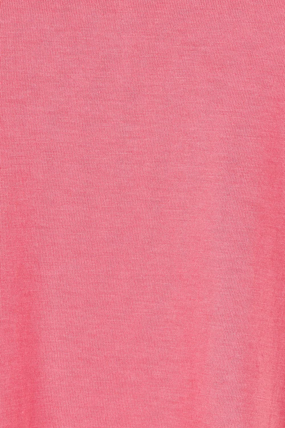 Product shot of the Elements Manly Cotton Tee in colour Hotpink (Pink), detail