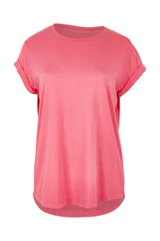 Product shot of the Elements Manly Cotton Tee in colour Hotpink (Pink), from the front