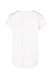 Product shot of the Elements Manly Cotton Tee in colour White (White), from the back