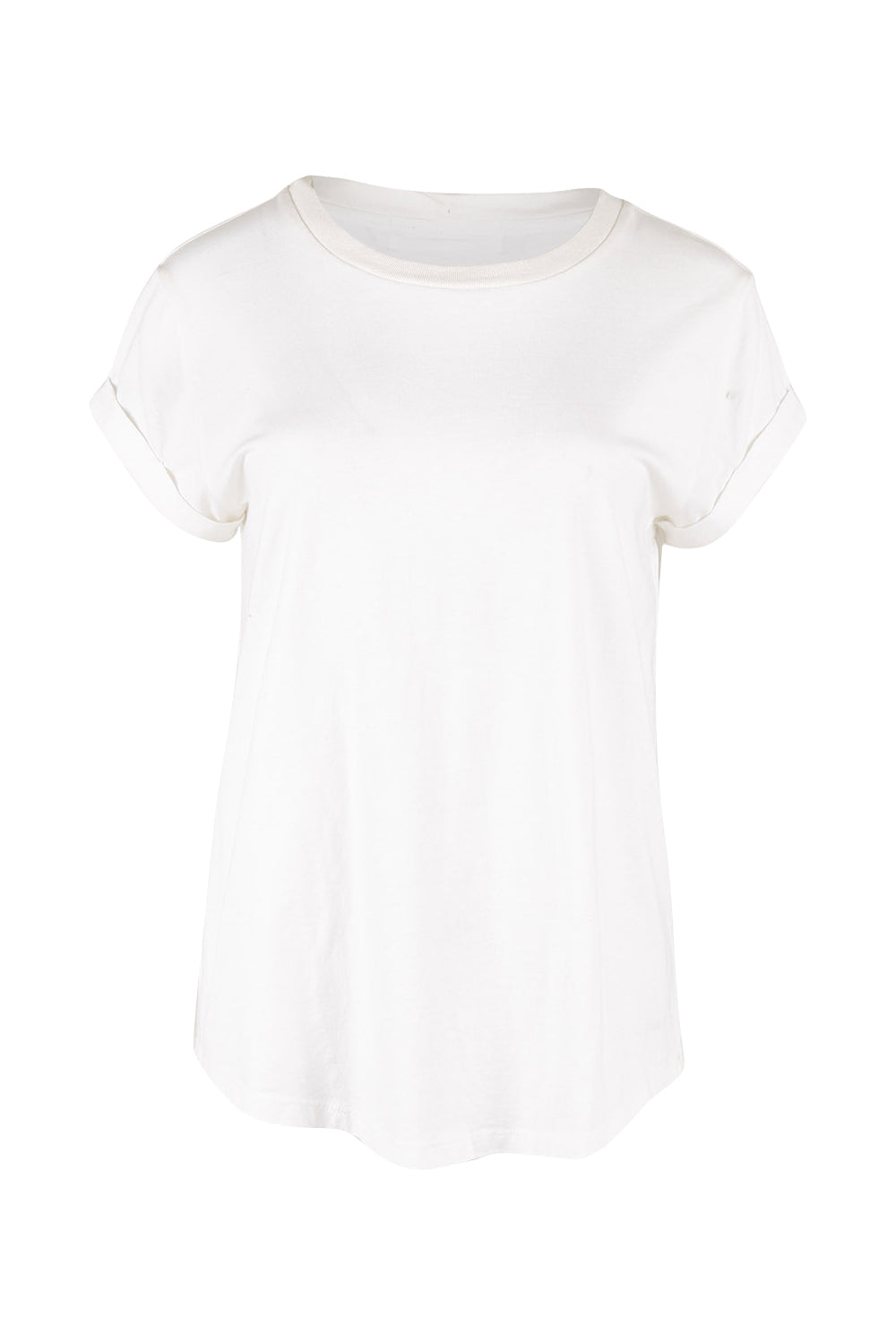 Product shot of the Elements Manly Cotton Tee in colour White (White), from the front