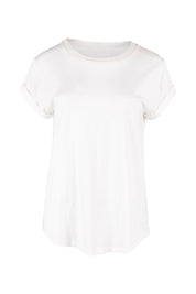 Product shot of the Elements Manly Cotton Tee in colour White (White), from the front