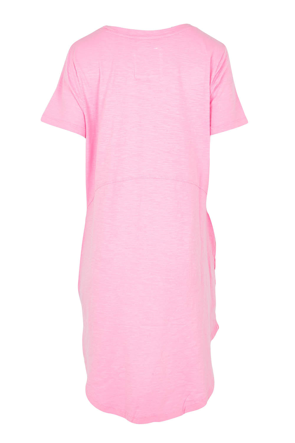 Product shot of the Elements Bay Cotton Dress in colour Lavender (Purple), from the back