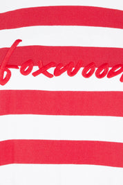 Product shot of the Elements Signature Tee Dress in colour Cayennewhi (Red), detail