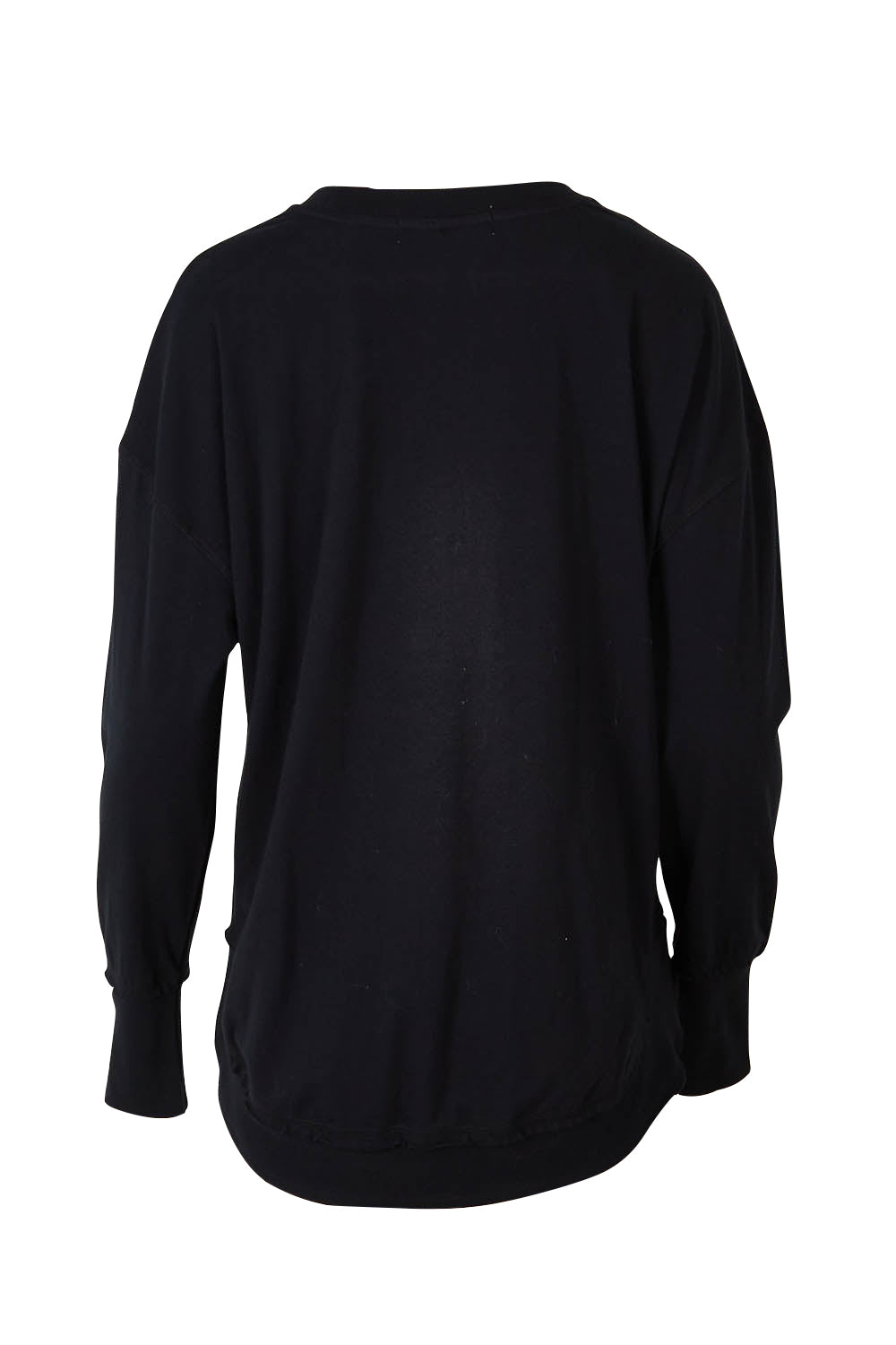 Product shot of the Elements Farrah Cotton Long Sleeve in colour Black (Black), from the back