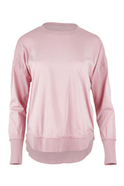 Product shot of the Elements Farrah Cotton Long Sleeve in colour Blossompin (White), from the front