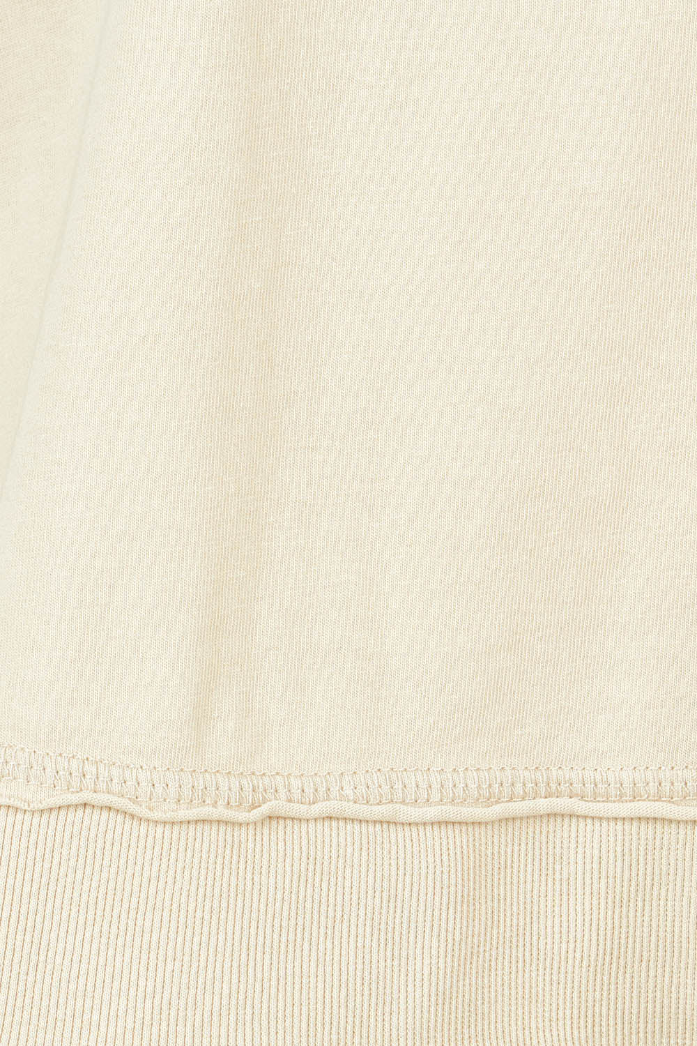 Product shot of the Elements Farrah Cotton Long Sleeve in colour Oat, detail