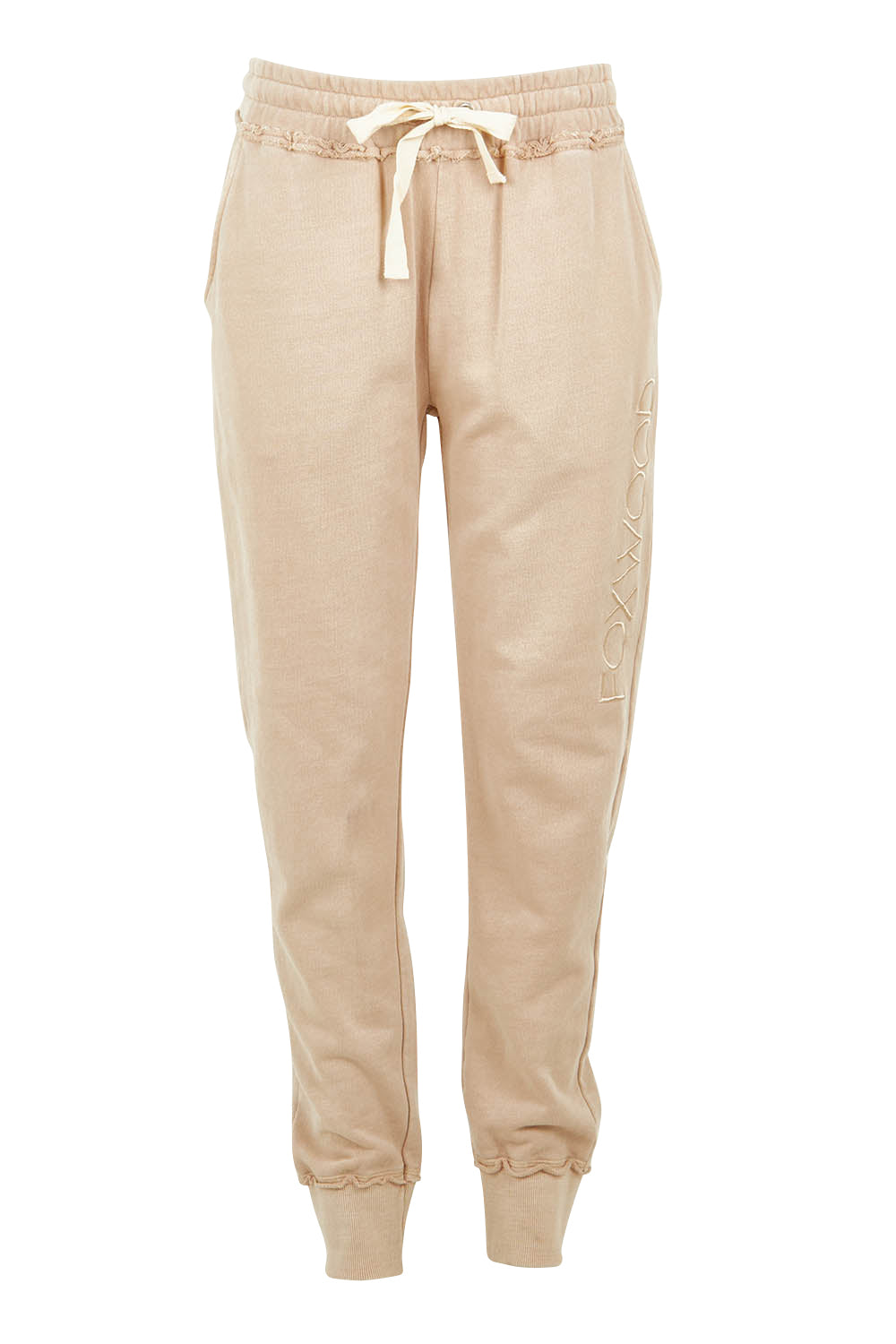 Product shot of the Leisure Simplified Pants in colour Oatmeal, from the front