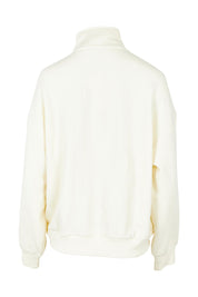 Product shot of the Elements Ember Zip Thru in colour White (White), from the back