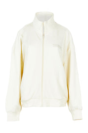 Product shot of the Elements Ember Zip Thru in colour White (White), from the front