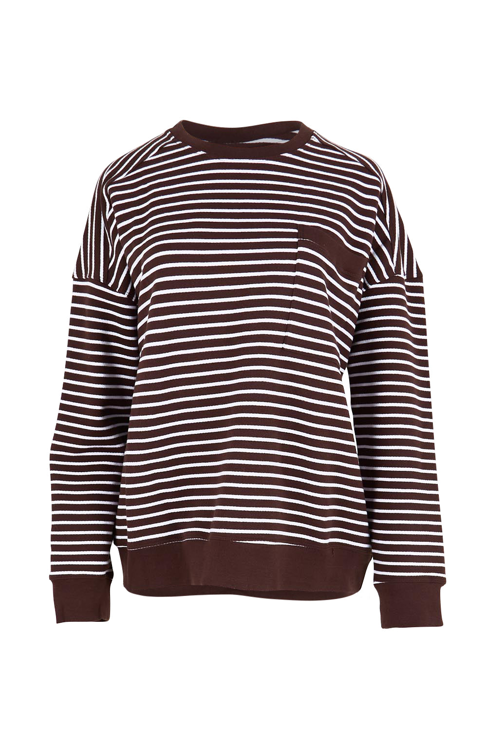 Elements Original Stripe Cotton Crew – Coffeewht