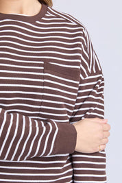 Elements Original Stripe Cotton Crew – Coffeewht