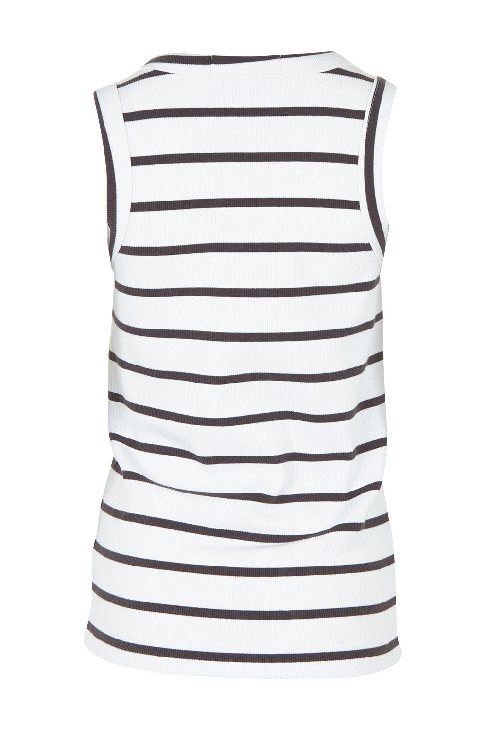 Product shot of the Elements Iris Cotton Tank in colour Whitechar (White), from the back