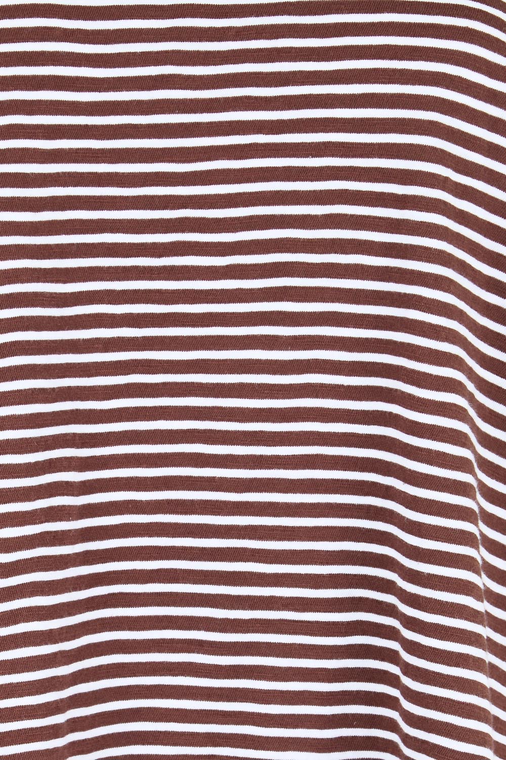 Product shot of the Elements Hutch Stripe Cotton Tee – Chocwhite in colour Chocwhite, showing detail