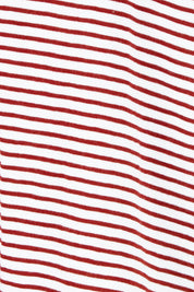 Product shot of the Elements Hutch Stripe Cotton Tee – Russetbrow in colour Russetbrow, showing detail