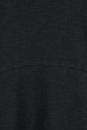 Product shot of the Elements Bay Tape Cotton Tee Dress in colour Black (Black), detail