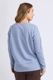 Elements Eddie Stripe Cotton Long Sleeve Top – Cbluewhite
