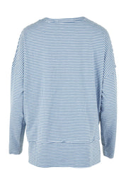 Elements Eddie Stripe Cotton Long Sleeve Top – Cbluewhite