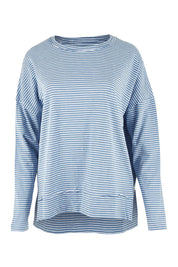 Elements Eddie Stripe Cotton Long Sleeve Top – Cbluewhite