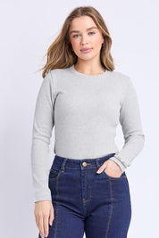 Elements Scoop Rib Cotton Long Sleeve Tee – Greymarle