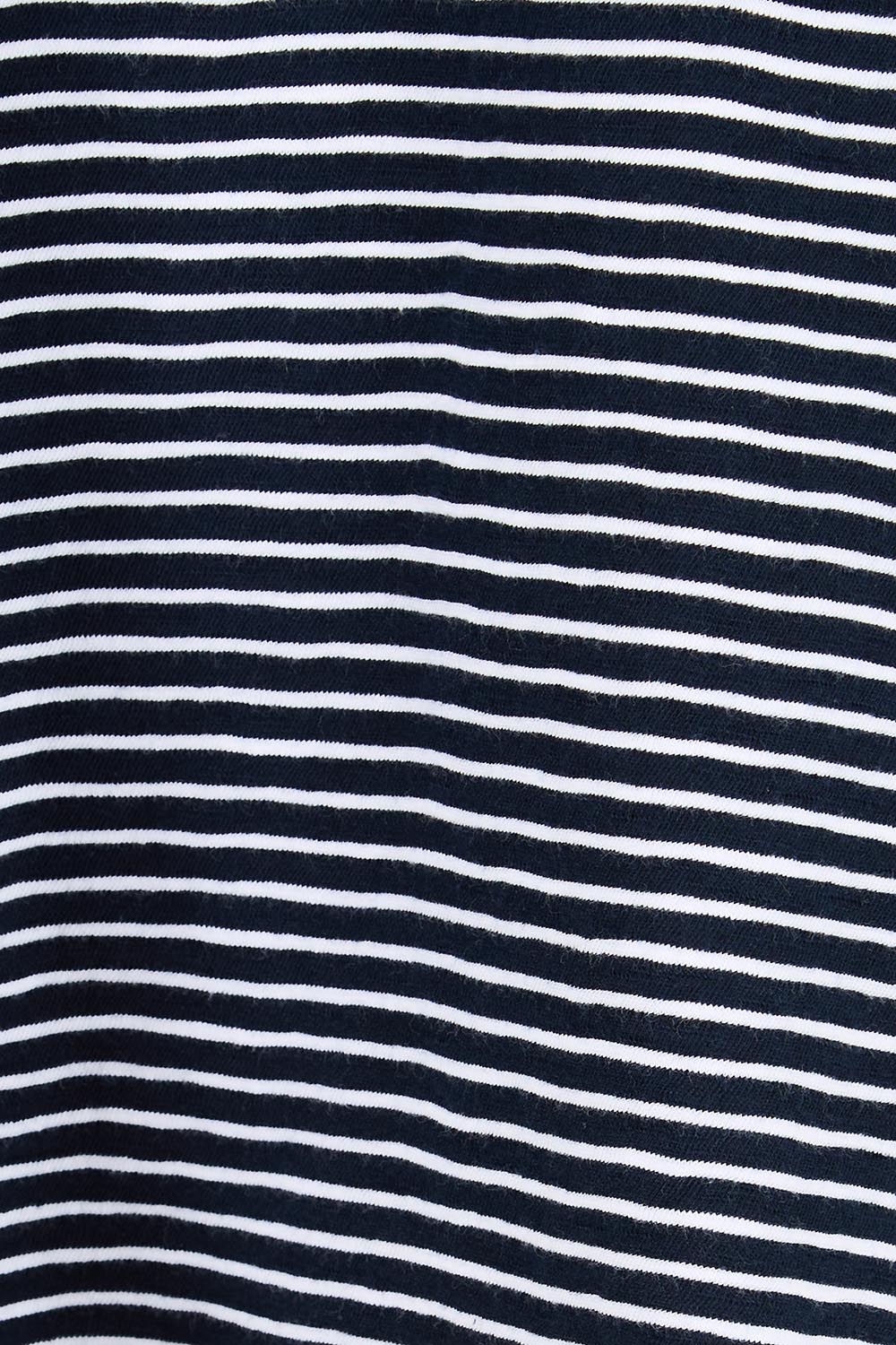 Elements Hutch Stripe Cotton Long Sleeve Tee - Navywhite