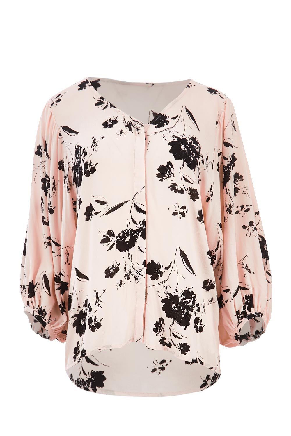 Product shot of the Dream Big Blouse in colour DreamBigBl (Pink), from the front