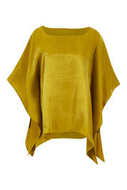 Product shot of the Makeover Blouse in colour LimeGreen, from the front