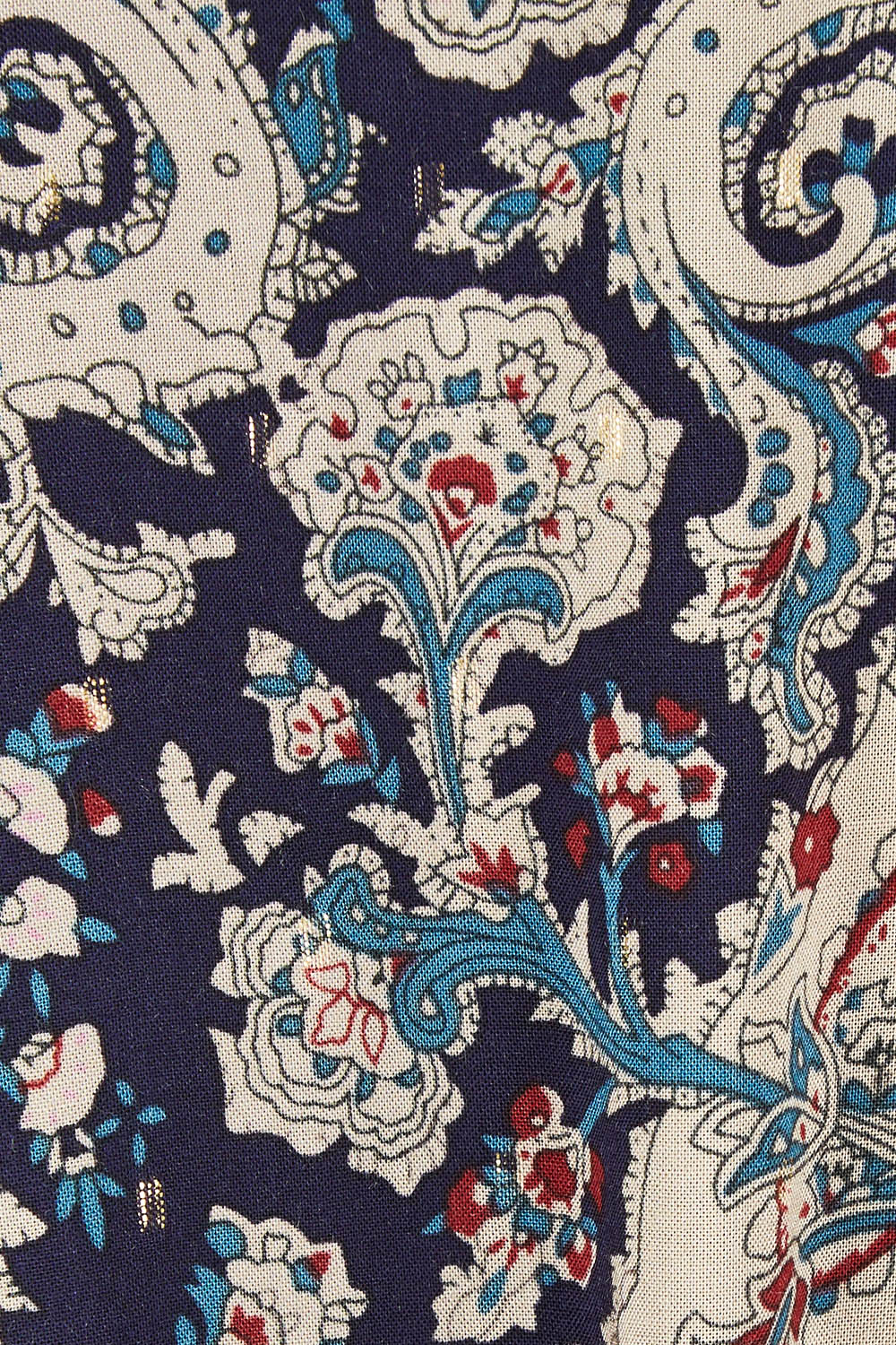 Product shot of the Nightfever Bohemian Maxi Dress in colour Navy (Blue), detail