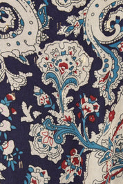 Product shot of the Nightfever Bohemian Maxi Dress in colour Navy (Blue), detail