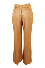 Product shot of the Heart & Soul Flare Pant in colour Caramel, from the back