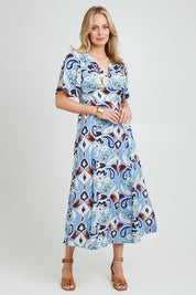 Preloved Missy V-Neck Maxi Dress - Paisley