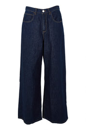 Product shot of the Soaring Denim Jean in colour Indigo (Blue), from the front